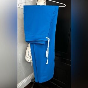 Figs Basic (Straight Leg) Scrub Pants in Royal Blue, Small/Tall